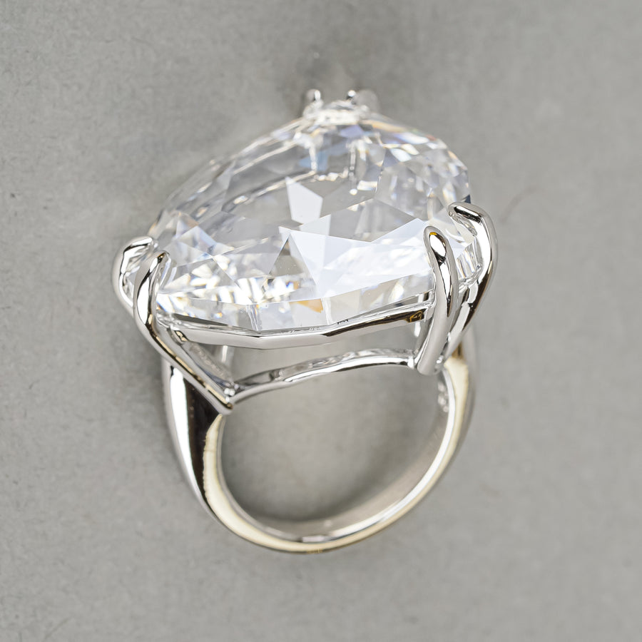 SWAROVSKI Silver Tone Mesmera Cocktail Rings Set - 3