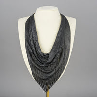 WHITING & DAVIS Black Bib Necklace