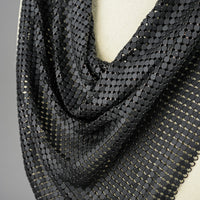 WHITING & DAVIS Black Bib Necklace