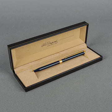 S.T. DUPONT Blue Gold Retractable Ballpoint Pen
