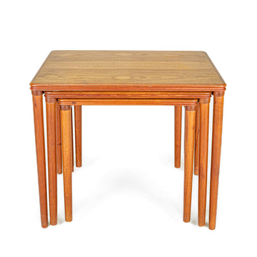 Teak Nesting Tables Set of 3