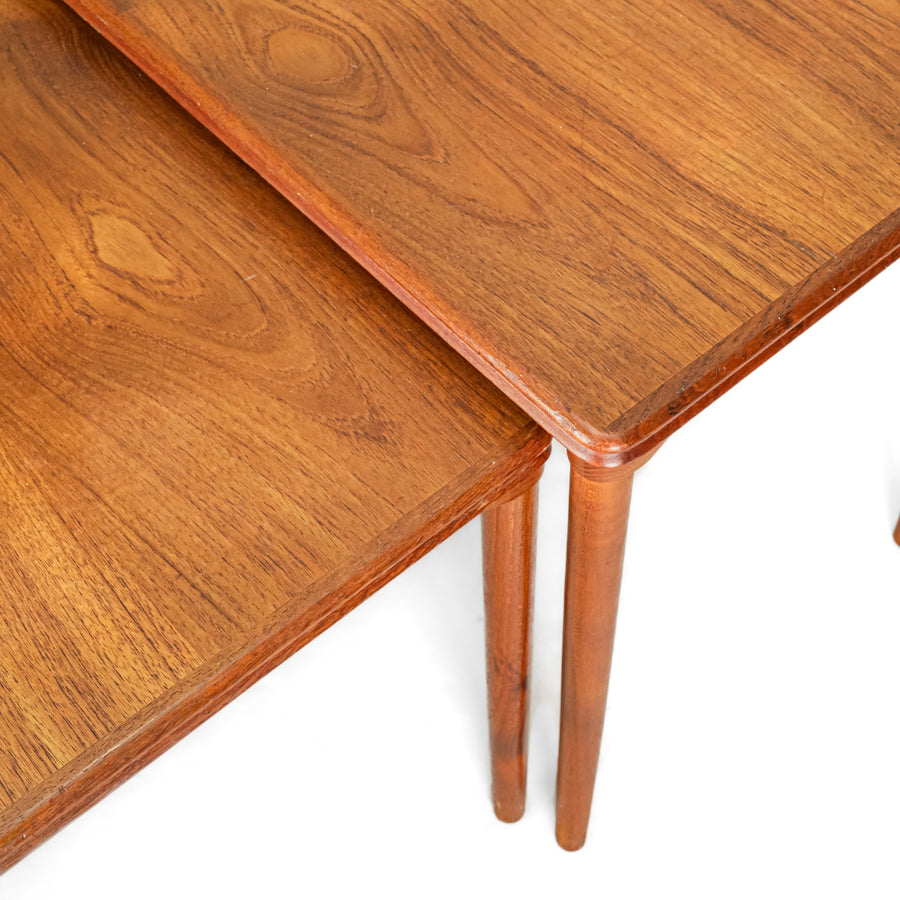 Teak Nesting Tables Set of 3