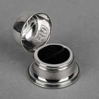 BIRKS Regency Plate Silver Plate Domed Ring Box