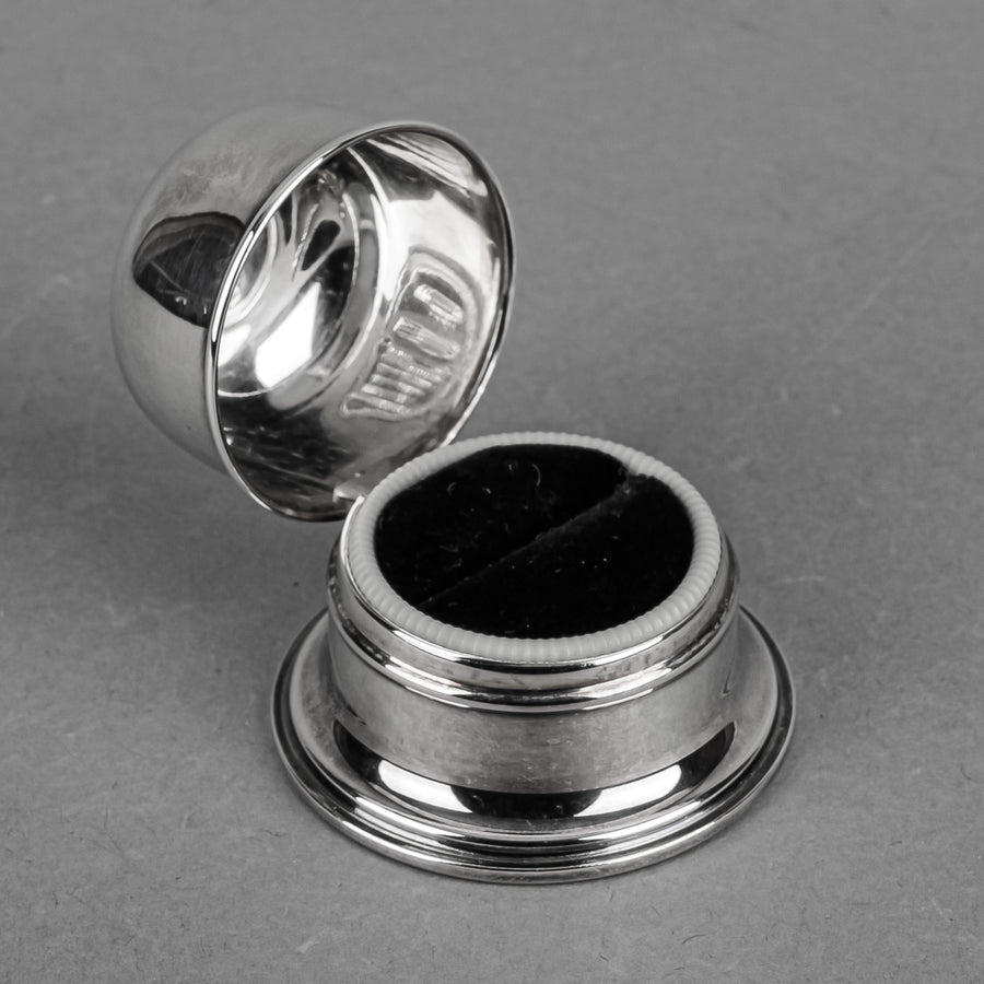 BIRKS Regency Plate Silver Plate Domed Ring Box