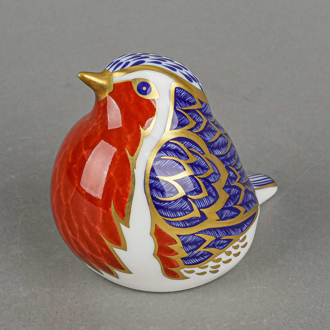 ROYAL CROWN DERBY Paperweight Robin