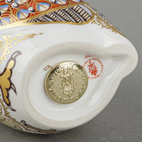 ROYAL CROWN DERBY Paperweight Barn Owl