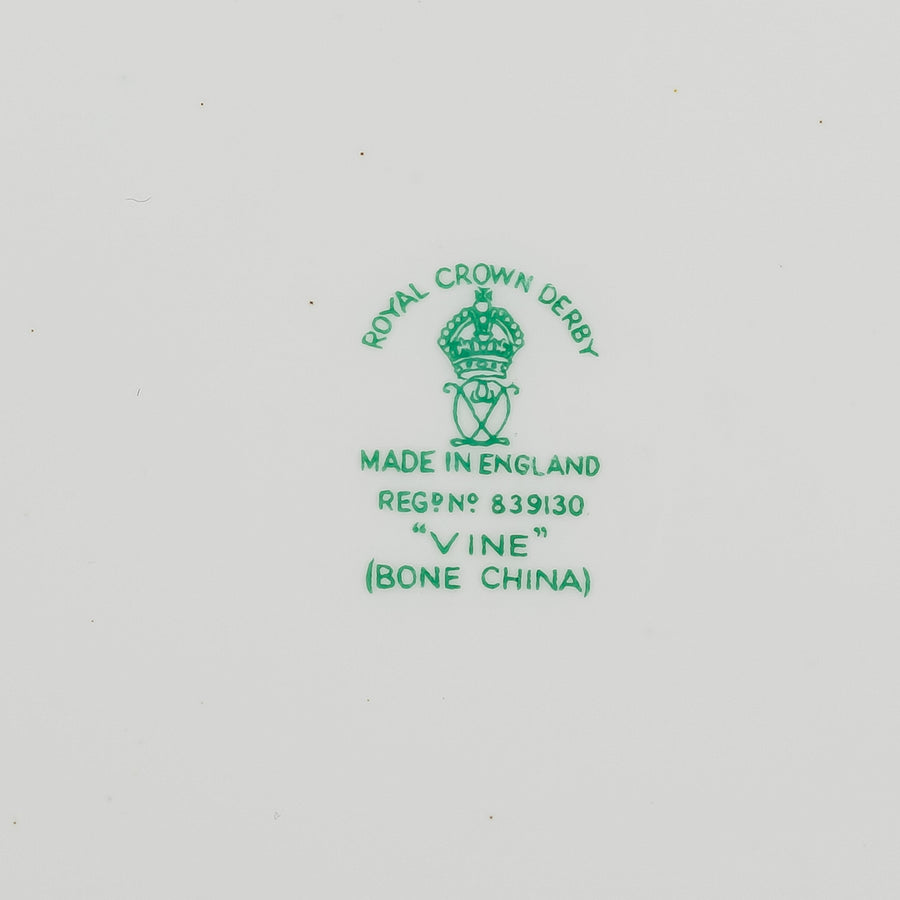 ROYAL CROWN DERBY Vine A775 Salad/Dessert Plates Set Of 8