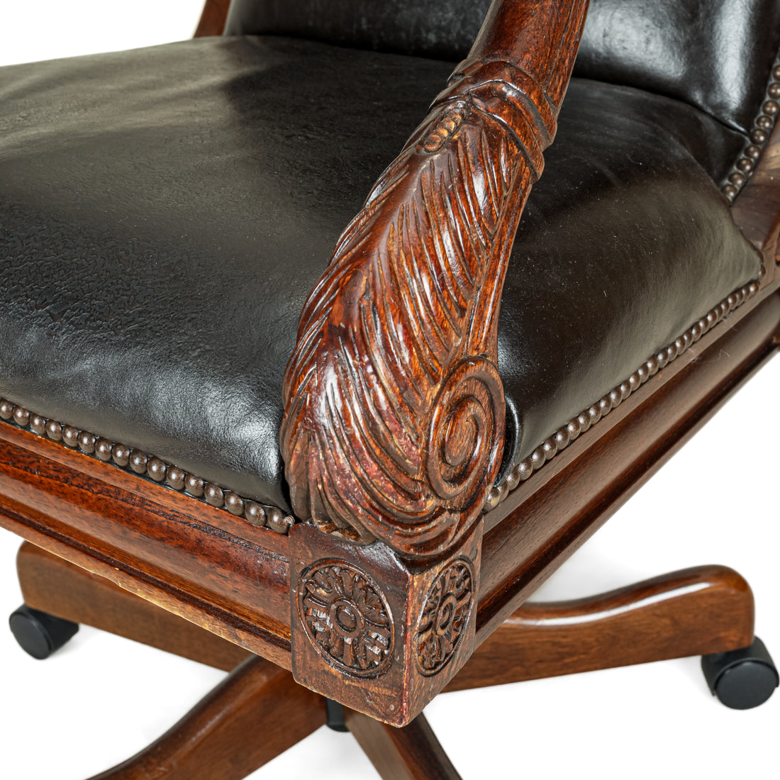 Vintage Style Leather Office Chair