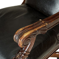 Vintage Style Leather Office Chair