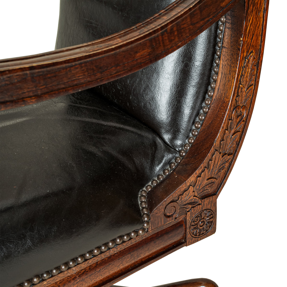 Vintage Style Leather Office Chair