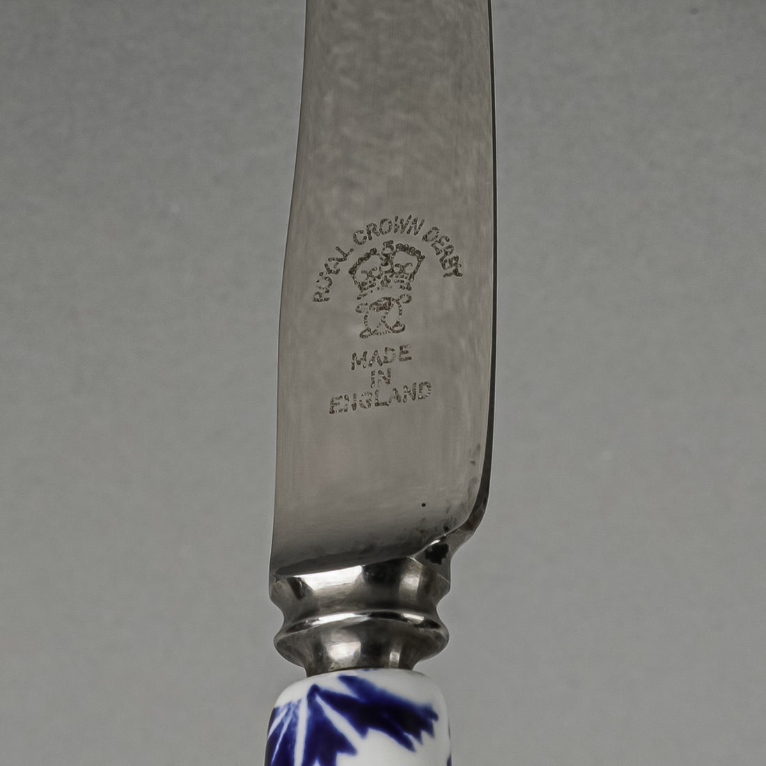 ROYAL CROWN DERBY Mikado Ceramic Handle Stainless Steel Dessert/Fruit Knives Set Of 6