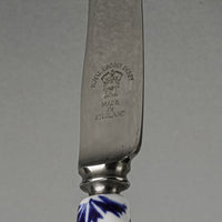 ROYAL CROWN DERBY Mikado Ceramic Handle Stainless Steel Dessert/Fruit Knives Set Of 6