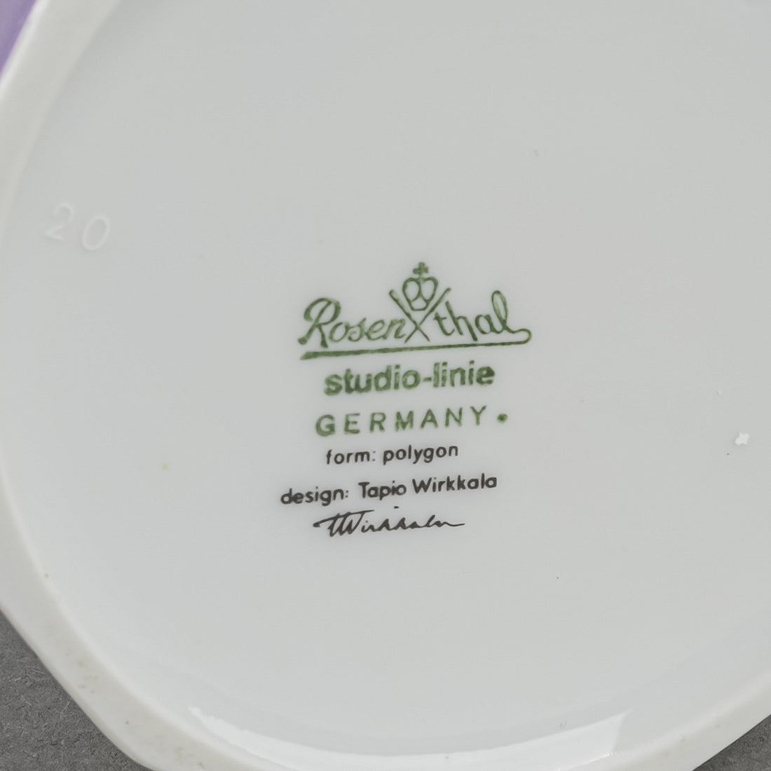 ROSENTHAL Tapio Wirkkala Floral Polygon Vase