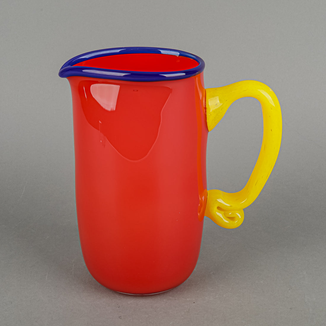 CHERYL TAKACS Art Glass Jug/Pitcher Primary Colours