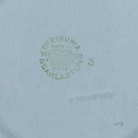 WEDGWOOD White On Blue Embossed Queens Ware Coupe Bowls Set Of 12