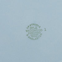 WEDGWOOD White On Blue Embossed Queens Ware 11 Place Settings Plus Extras