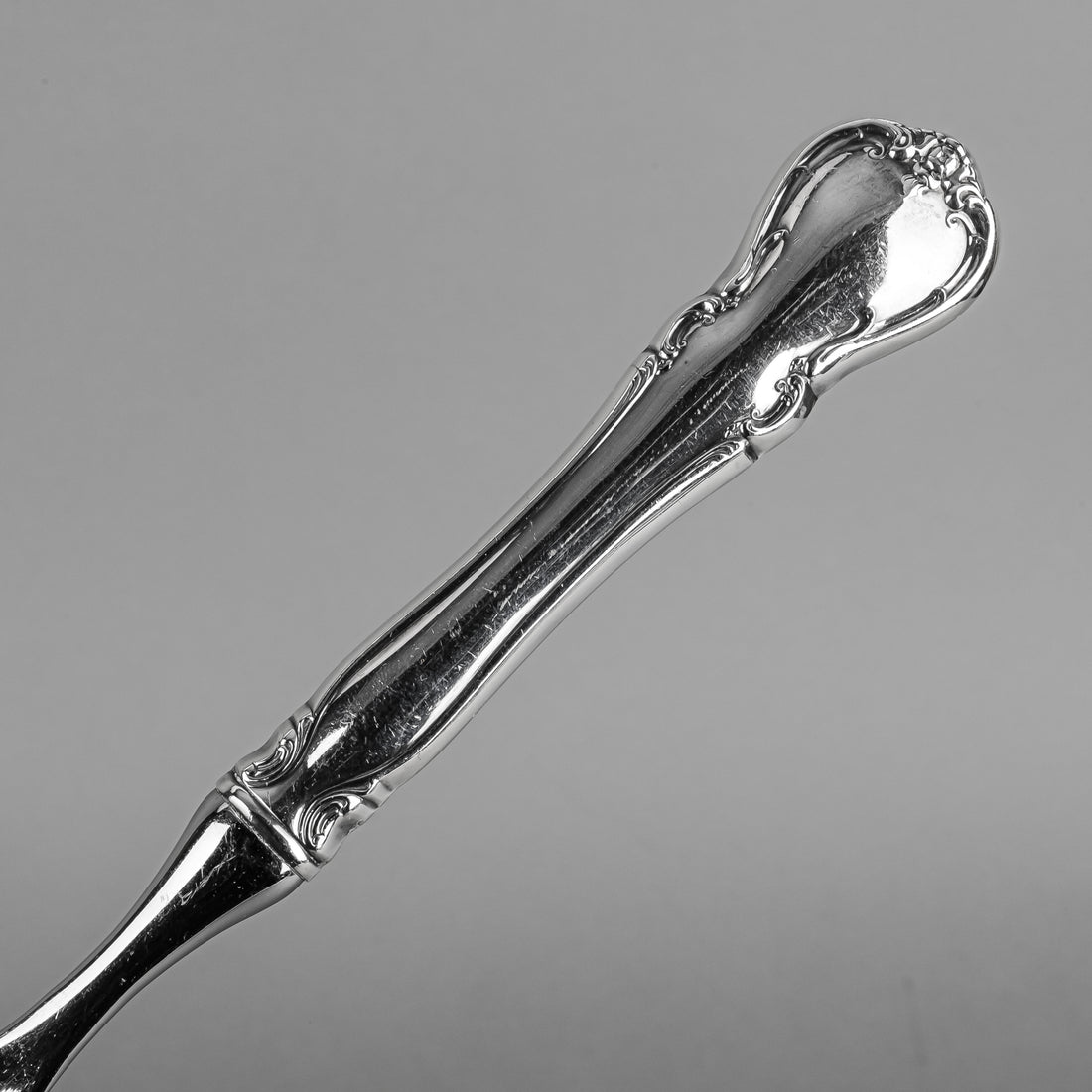 TOWLE French Provincial Sterling Handle Stainless Steel Pierced Spoon