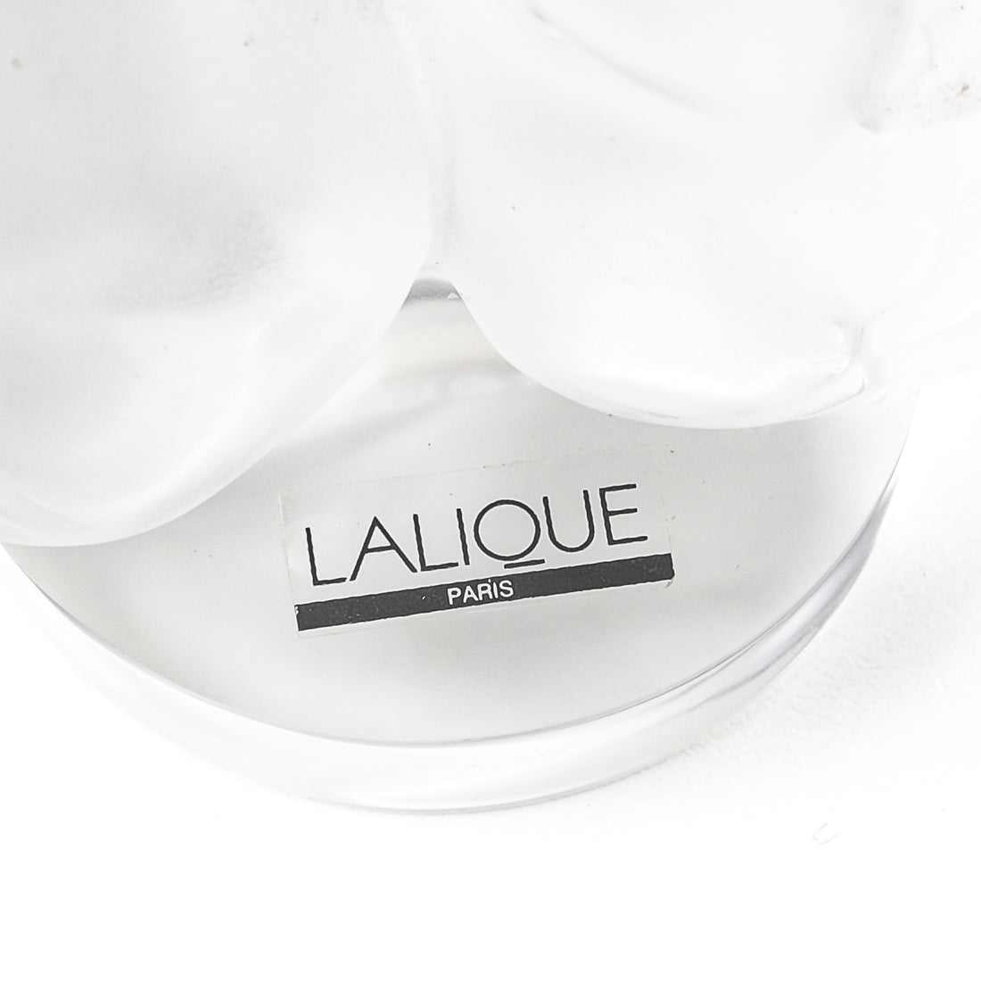 LALIQUE Figurine Lovebirds Kissing 61055
