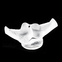LALIQUE Figurine Lovebirds Kissing 61055