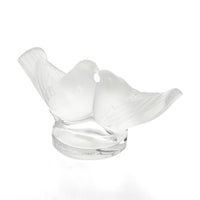 LALIQUE Figurine Lovebirds Kissing 61055