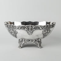 REED & BARTON King Francis Silverplate Footed Oval Bowl 1684