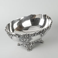 REED & BARTON King Francis Silverplate Footed Oval Bowl 1684