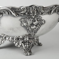 REED & BARTON King Francis Silverplate Footed Oval Bowl 1684