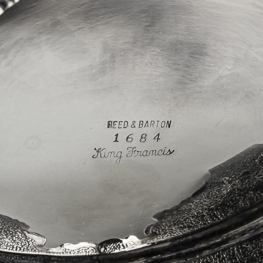 REED & BARTON King Francis Silverplate Footed Oval Bowl 1684