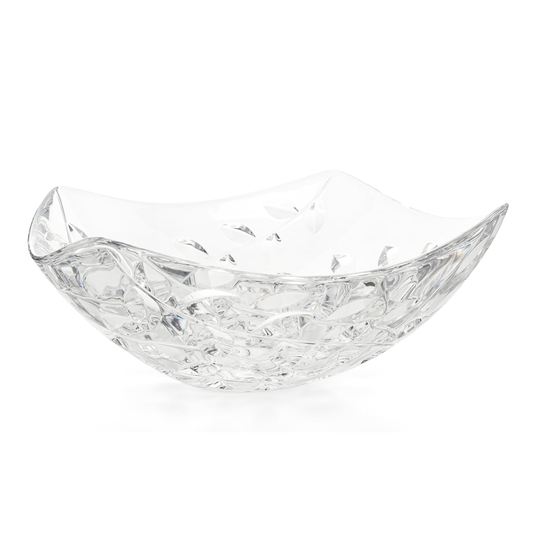 TIFFANY & CO Floral Vine Square Crystal Bowl