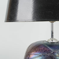BODA Volcano Glass Lamp With Black Shade Studio Model 98172