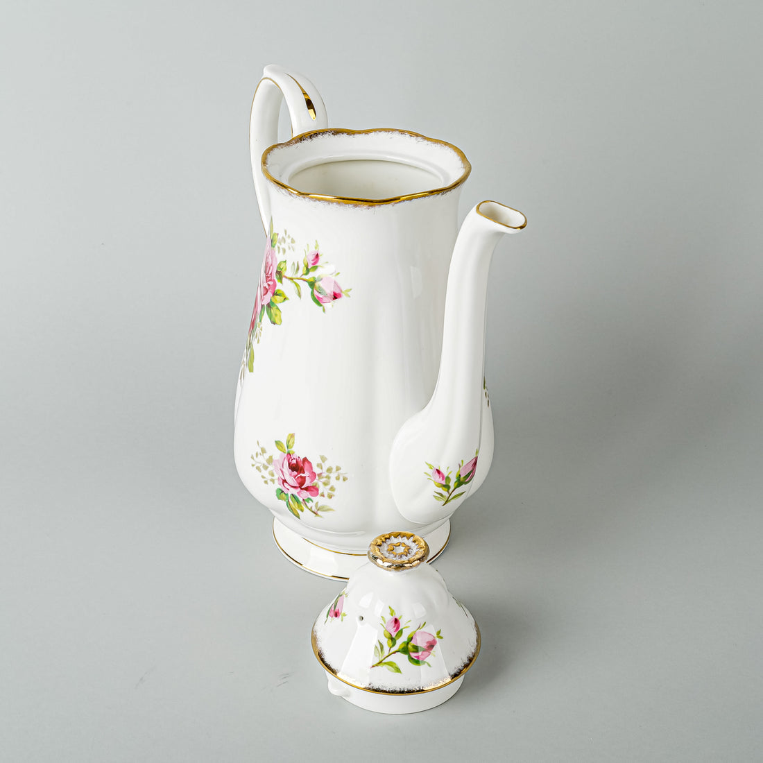 ROYAL ALBERT American Beauty Coffee Set 9 Pieces
