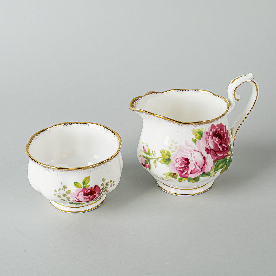 ROYAL ALBERT American Beauty Coffee Set 9 Pieces
