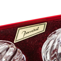 BACCARAT Bambous Swirl Napkin Rings Set Of 2 Boxed