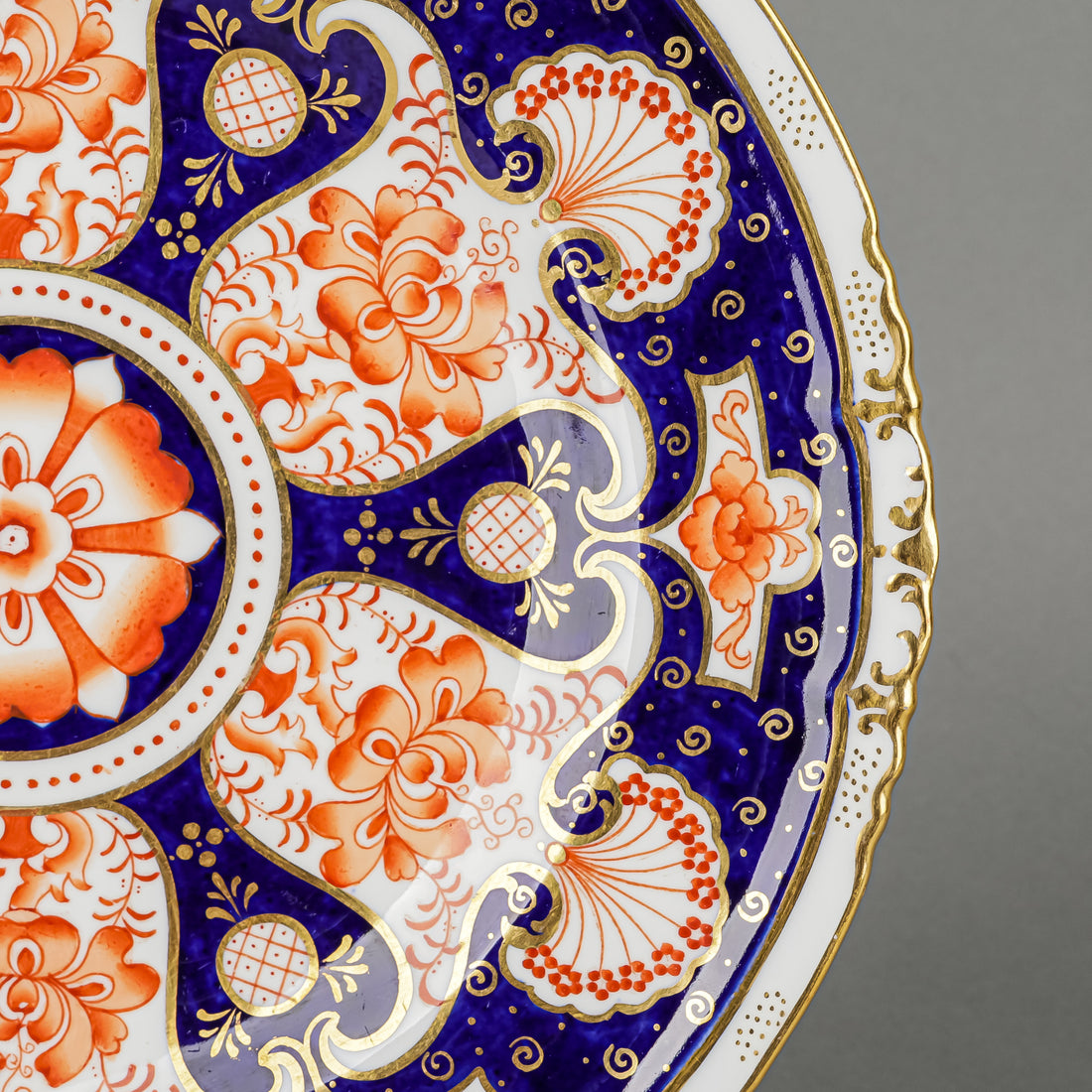 Antique ROYAL CROWN DERBY Imari Style Plate