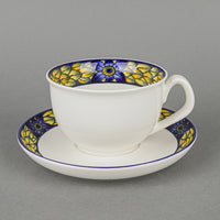 ROYAL COPENHAGEN Blue Pheasant Cup & Saucers Set of 5