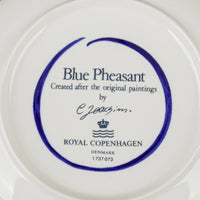 ROYAL COPENHAGEN Blue Pheasant Cup & Saucers Set of 5