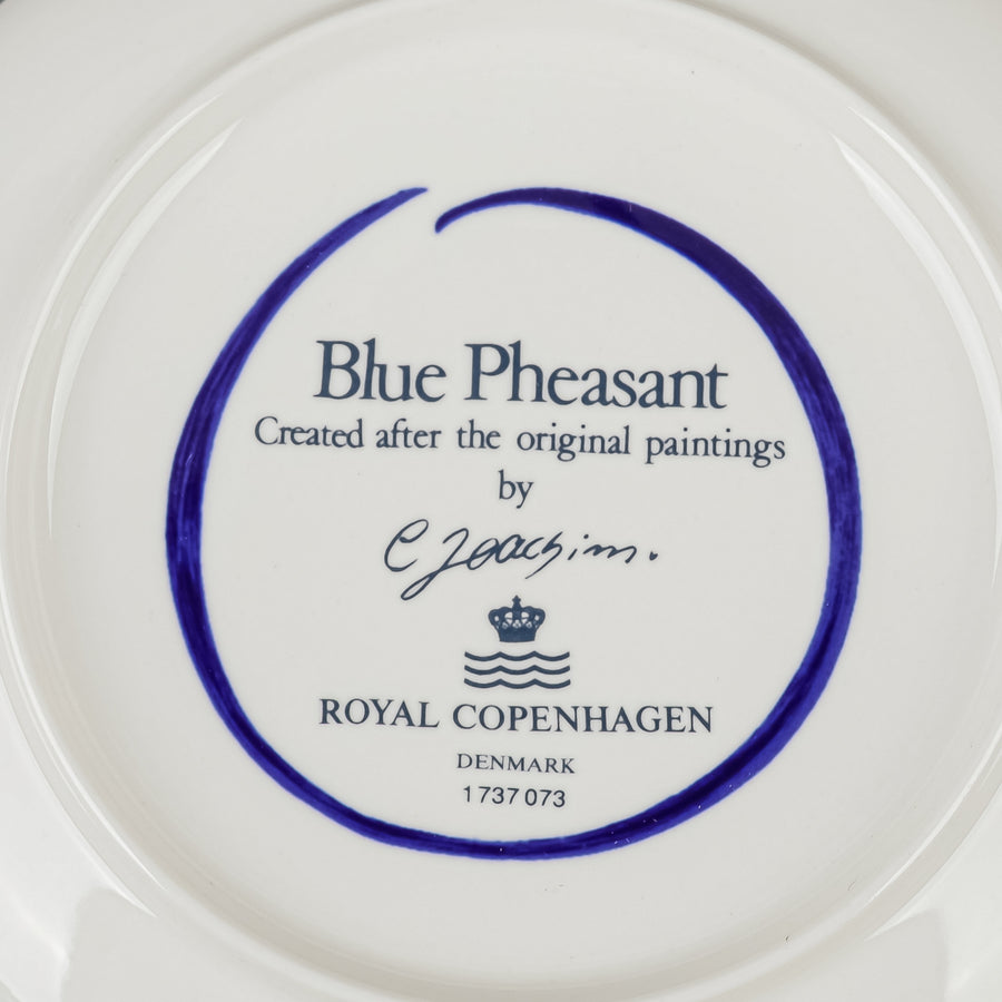 ROYAL COPENHAGEN Blue Pheasant Cup & Saucers Set of 5