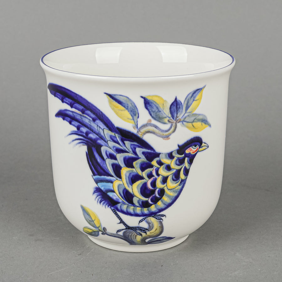 ROYAL COPENHAGEN Blue Pheasant Mugs Set of 4