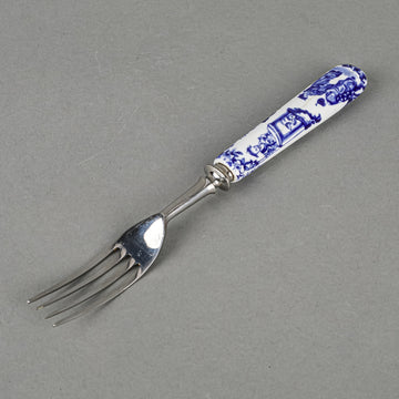 ROYAL CROWN DERBY Mikado Ceramic Handle Stainless Steel Forks Set of 5