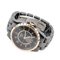 CHANEL J12 H3838 Gold Tone Black Ceramic Watch