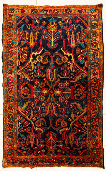 Superfine Hand Knotted Wool Bakhtiari Persian Rug