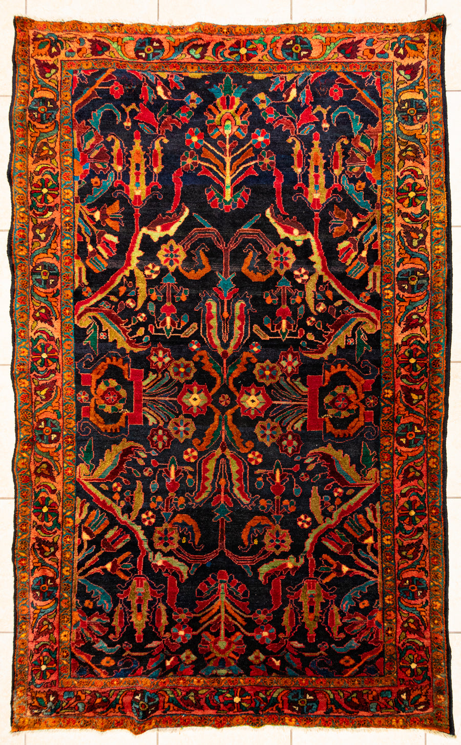 Superfine Hand Knotted Wool Bakhtiari Persian Rug
