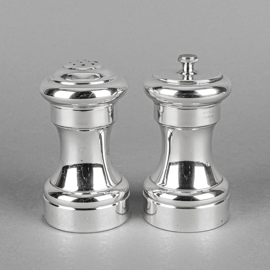 BIRKS Sterling Silver Salt Shaker And Pepper Mill Set