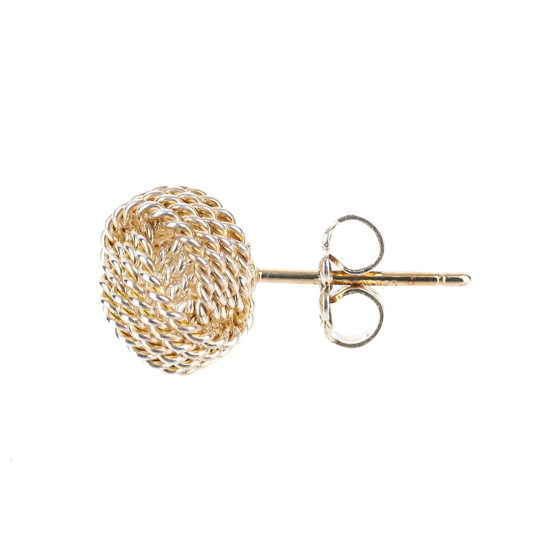 TIFFANY & CO Sterling Silver Tiffany Twist Knot Earrings