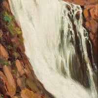 Maxwell Andrew (Canadian 20th C) Waterfall Oil on Board