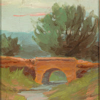 Maxwell Andrew (Canadian 20th C)  Landscape With Creek And Bridge