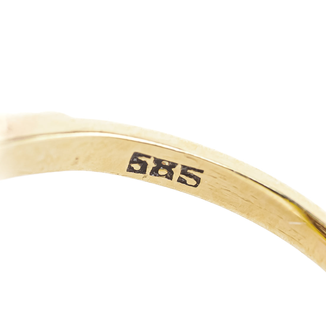 14K Yellow Gold Oval Garnet Halo Cluster Ring