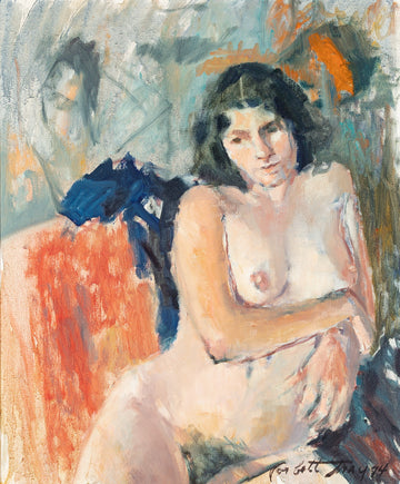Corbett Moffat Gray (Canadian 1913-1991) Seated Nude