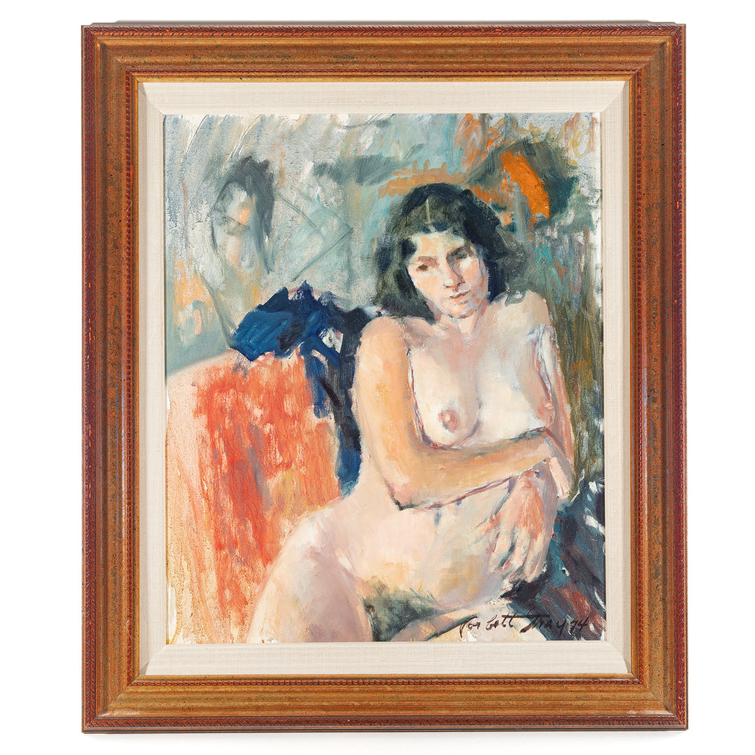 Corbett Moffat Gray (Canadian 1913-1991) Seated Nude