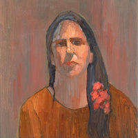 W. Rosenblatt (20th C) Portrait Woman With Flowers In Hair